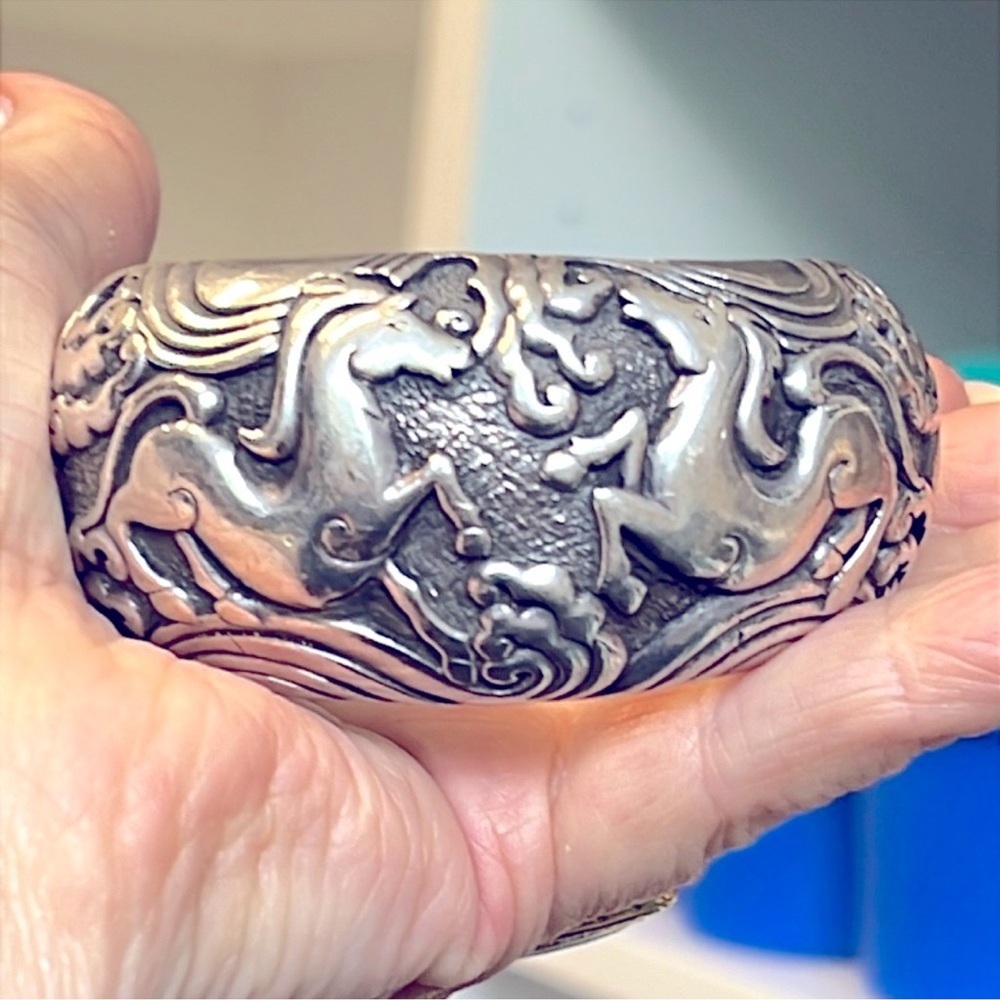 Sold.  John Hardy Silver Mythical Cuff Bracelet